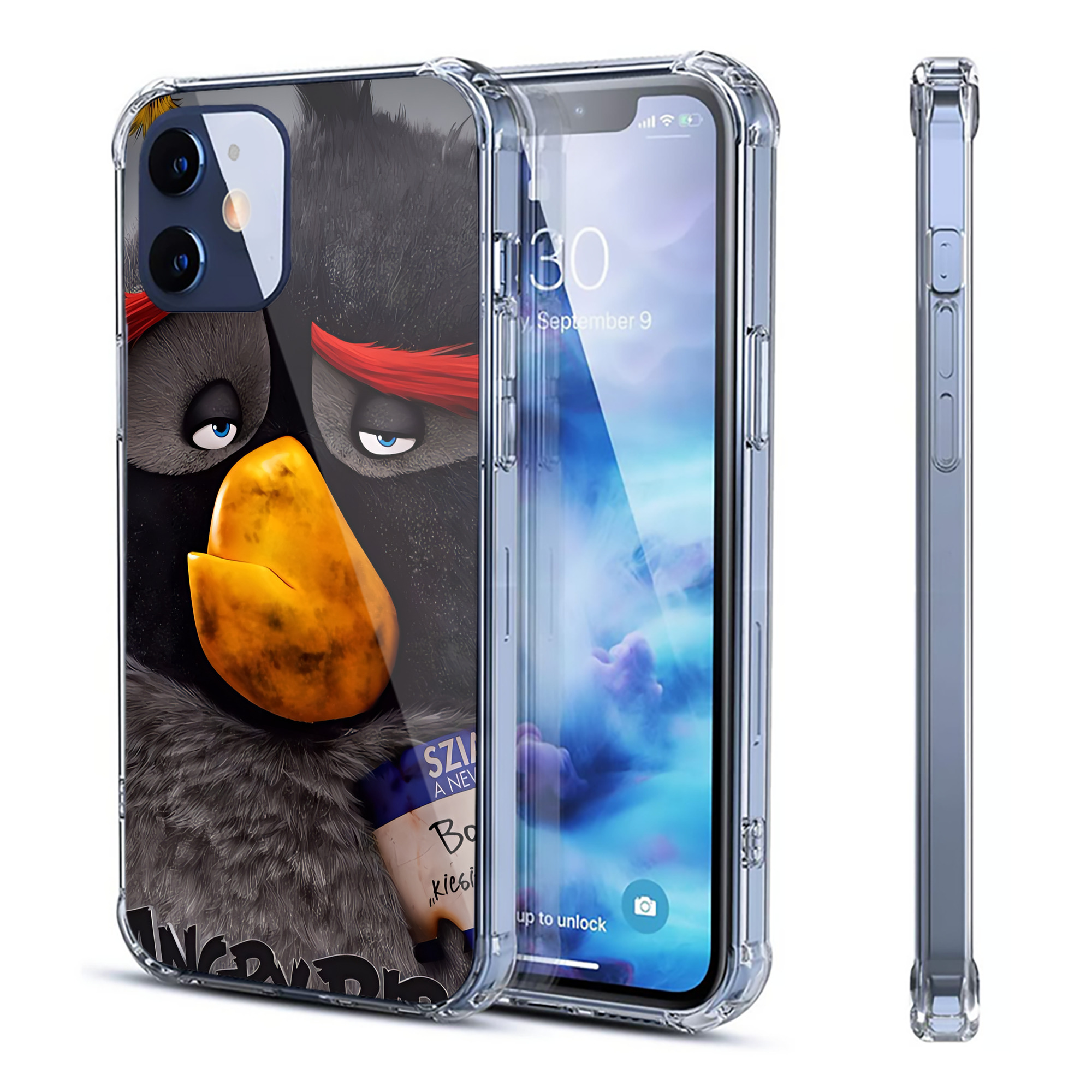 （画像用） Angry Birds アングリーバード 【iPhone 12シリーズ対応】透明スマホケース（クリアソフトケース）